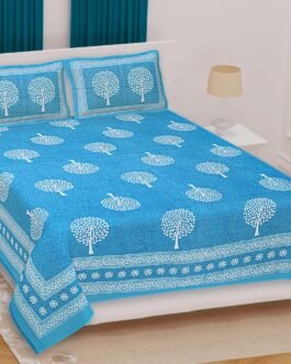 Traditionally Printed Double Bedsheet