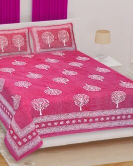 Blossom Pink Double Bedsheet