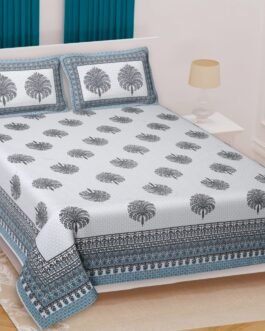Jaipuri Print Cotton King Size Double Bedsheet