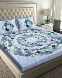 Aesthetic Multi Print Double Bedsheet