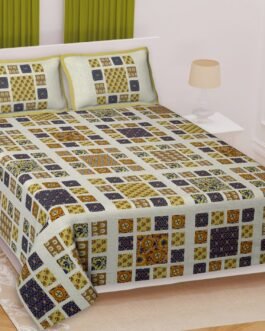 Multicolor Designer Double Bedsheet